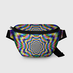 Поясная сумка Красочная иллюзия, цвет: 3D-принт