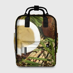 Рюкзак женский Кокос, цвет: 3D-принт
