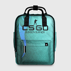 Рюкзак женский Cs:go - Bunsen burner, style glock-18 Горелка Бунз, цвет: 3D-принт