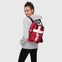 Рюкзак женский Флаг Дании, цвет: 3D-принт — фото 2