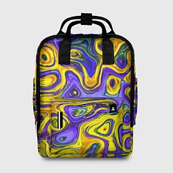 Рюкзак женский Цветная текстура, цвет: 3D-принт