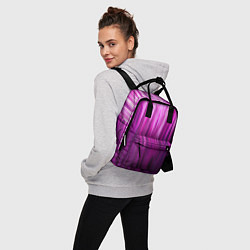 Рюкзак женский Фиолетово-черные краски, цвет: 3D-принт — фото 2