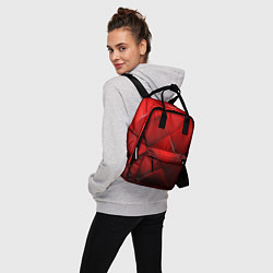 Рюкзак женский Red squares, цвет: 3D-принт — фото 2