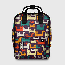 Рюкзак женский Найди чёрного кота, цвет: 3D-принт