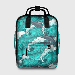 Женский рюкзак Лазурные дельфины