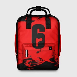 Рюкзак женский R6S: Red Outbreak, цвет: 3D-принт