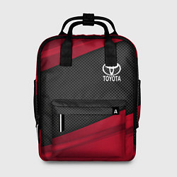 Рюкзак женский Toyota: Red Sport, цвет: 3D-принт