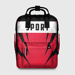 Рюкзак женский Sport: Red Style, цвет: 3D-принт