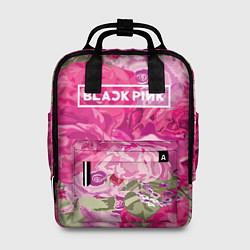 Рюкзак женский Black Pink: Abstract Flowers, цвет: 3D-принт