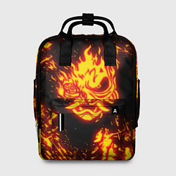 Рюкзак женский Cyberpunk 2077: FIRE SAMURAI, цвет: 3D-принт