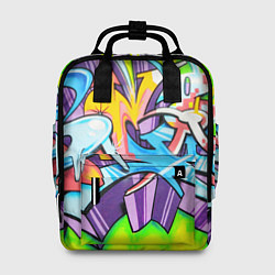 Рюкзак женский Неоновая кислота, цвет: 3D-принт