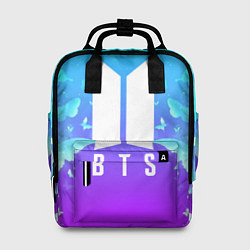 Рюкзак женский BTS: Violet Butterflies, цвет: 3D-принт