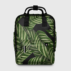 Рюкзак женский Тропические большие листья, цвет: 3D-принт