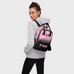 Рюкзак женский Blackpink - розово-черный, цвет: 3D-принт — фото 2