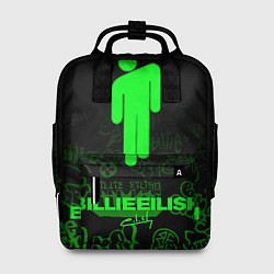 Рюкзак женский Billie Eilish: Green Manikin, цвет: 3D-принт