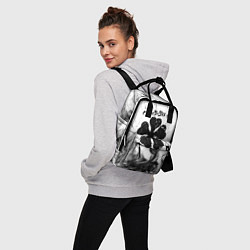 Рюкзак женский ЧЁРНЫЙ КЛЕВЕР, цвет: 3D-принт — фото 2