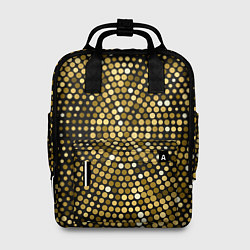 Рюкзак женский Золотые блестящие блестки, цвет: 3D-принт