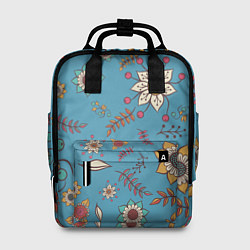 Рюкзак женский Цветочный рай узор, цвет: 3D-принт