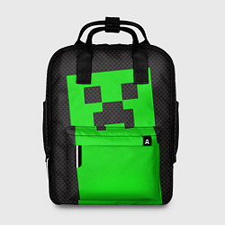 Рюкзак женский MINECRAFT карбон, цвет: 3D-принт