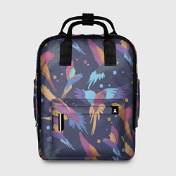 Рюкзак женский Райские попугаи, цвет: 3D-принт