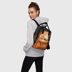 Рюкзак женский Огненный единорог, цвет: 3D-принт — фото 2