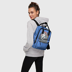 Рюкзак женский Единорог Rock, цвет: 3D-принт — фото 2