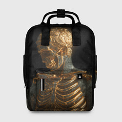 Рюкзак женский Скелет В Золоте, цвет: 3D-принт