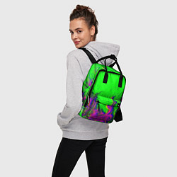 Рюкзак женский ОГОНЬ ГЛИТЧ, цвет: 3D-принт — фото 2