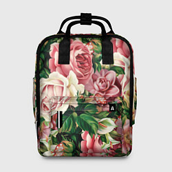 Рюкзак женский ЦВЕТЫ, цвет: 3D-принт