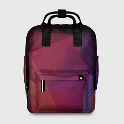 Рюкзак женский Полигональный фон, цвет: 3D-принт