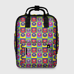 Рюкзак женский Губы Поп-арт, цвет: 3D-принт
