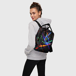 Рюкзак женский ФРАКТАЛЬНЫЕ ИСКРЫ, цвет: 3D-принт — фото 2