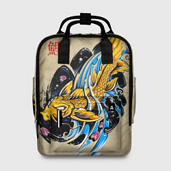 Рюкзак женский Золотая рыба кои, цвет: 3D-принт
