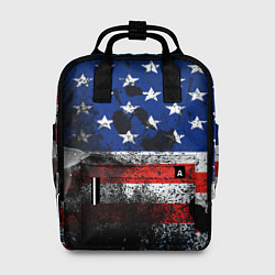 Рюкзак женский США, цвет: 3D-принт