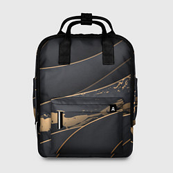 Рюкзак женский Black gold, цвет: 3D-принт