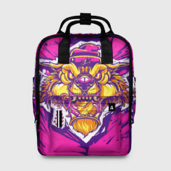 Рюкзак женский Граффити Лев, цвет: 3D-принт