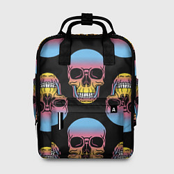 Рюкзак женский Neon skull!, цвет: 3D-принт