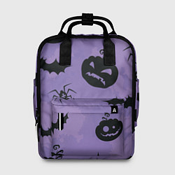 Рюкзак женский Фиолетовый хэллоуин, цвет: 3D-принт