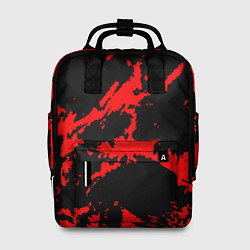 Женский рюкзак Красный на черном