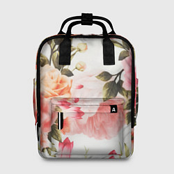 Рюкзак женский Нежный букет, цвет: 3D-принт