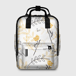 Рюкзак женский Рисованные Цветы, цвет: 3D-принт