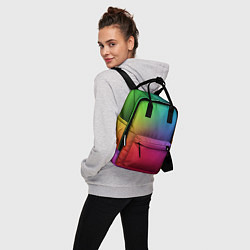 Рюкзак женский Смешанные матовые цвета, цвет: 3D-принт — фото 2