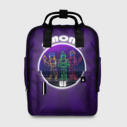 Рюкзак женский ДРУЖНЫЙ AMONG US, цвет: 3D-принт