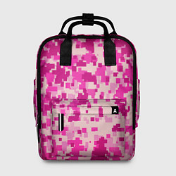 Рюкзак женский Розовый камуфляж, цвет: 3D-принт