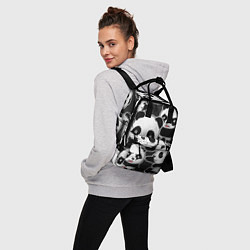 Рюкзак женский Смешные панды, цвет: 3D-принт — фото 2