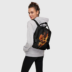 Рюкзак женский Огненный призрак, цвет: 3D-принт — фото 2