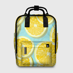 Рюкзак женский Лимончики, цвет: 3D-принт