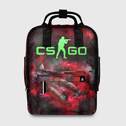 Рюкзак женский CS GO Red heat, цвет: 3D-принт