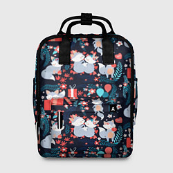 Рюкзак женский Котики Подарки, цвет: 3D-принт