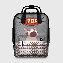 Рюкзак женский Wide-Mouthed Popping Cat, цвет: 3D-принт
